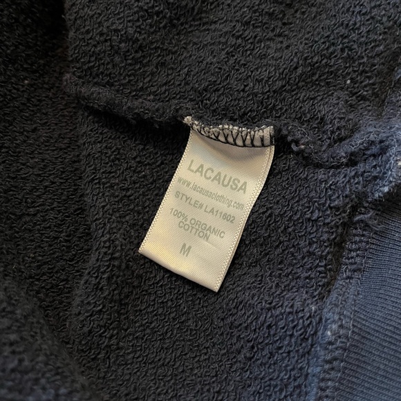 Lacausa Cosmo Zip Up Sweatshirt Navy M - Picture 6 of 6